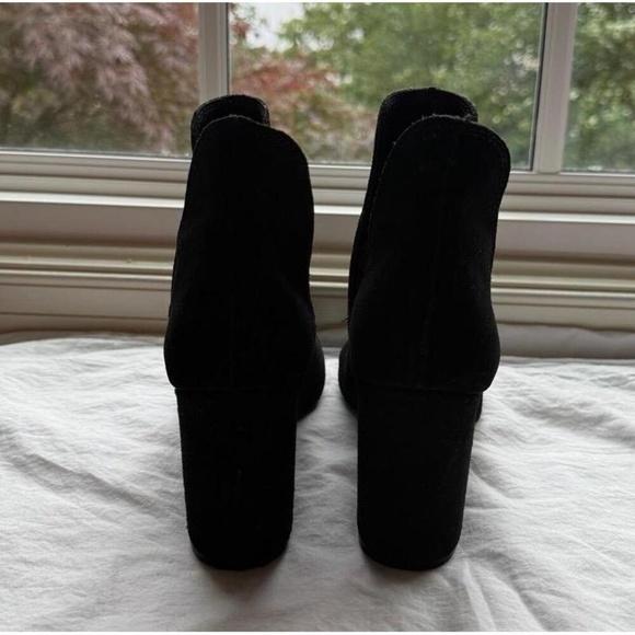 NWOT  Steve Madden Rookie Black Suede  Booties Womens US 8 High Heel Pointed Toe - Picture 9 of 14